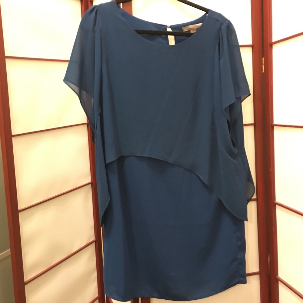 Forever21 Teal Flowwy Dress. Size Large.